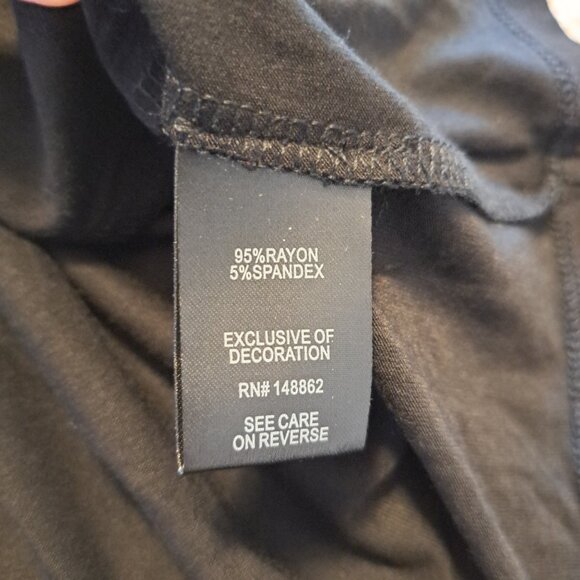 NEW Torrid Super Soft Black Tee with Lace Shoulders Plus Size 2 - Picture 7 of 7